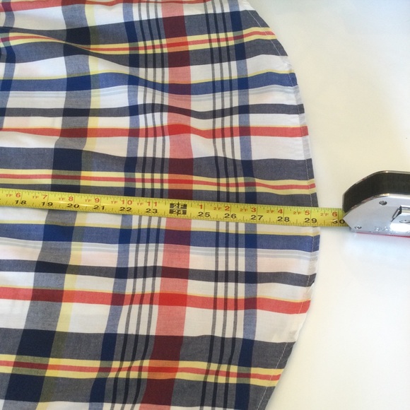 Ditch Plains Mens Short Sleeved Plaid Cotton Shirt, Snap Front. - Picture 7 of 8